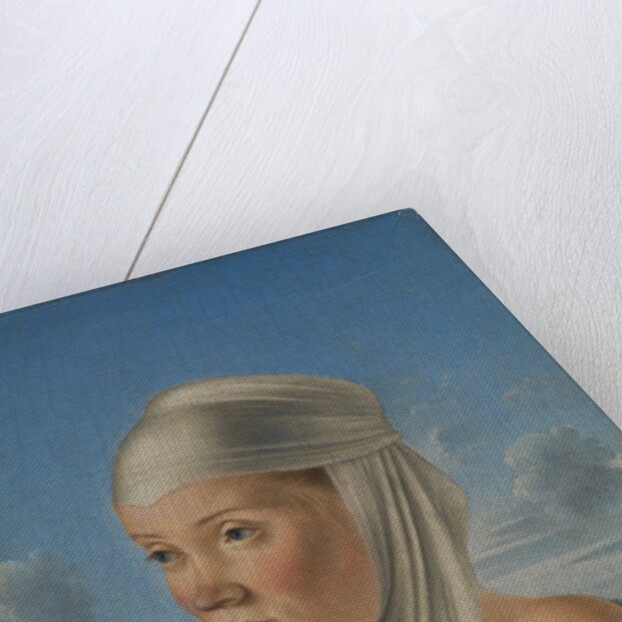Portrait of a Woman, Possibly a Nun of San Secondo; Scene in Grisaille, ca. 1485-95 by Jacometto Veneziano