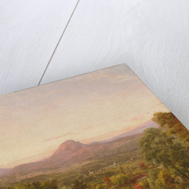 Autumn Landscape, Sugar Loaf Mountain, Orange County, New York, ca. 1870-75 by Jasper Francis Cropsey