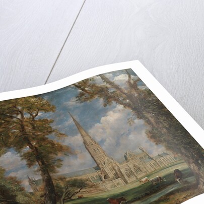 Salisbury Cathedral from the Bishop's Grounds, ca. 1825 by John Constable