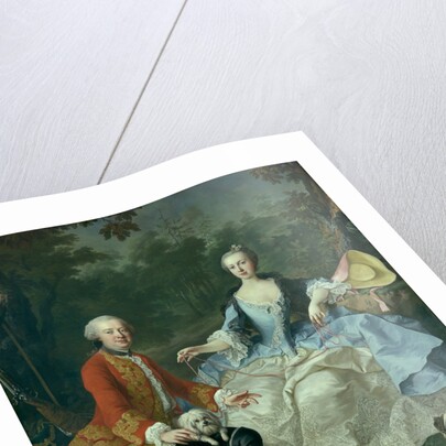 Count Giacomo Durazzo in the Guise of a Huntsman with His Wife…, prob early 1760s by Martin van Meytens