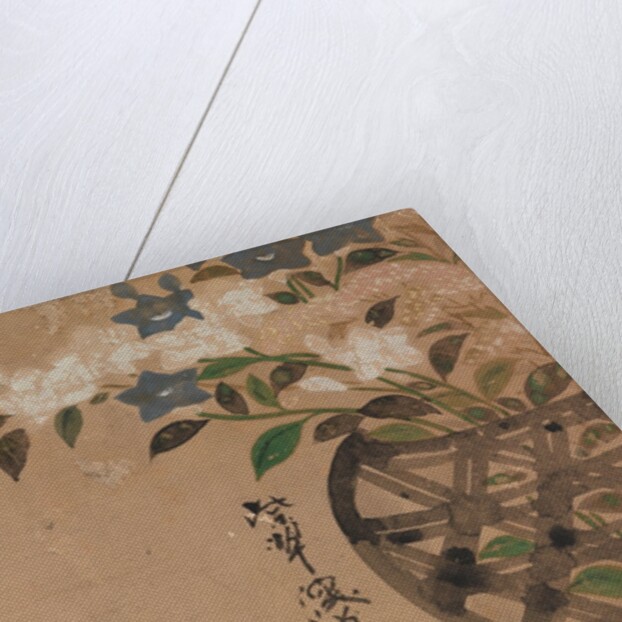 Bellflowers in Basket, 18th century by Ogata Kenzan