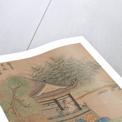 Wang Xizhi watching geese, ca. 1295 by Qian Xuan