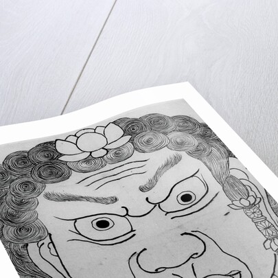 Mask of Fudo Myoo, 18th-19th century by School of Katsushika Hokusai