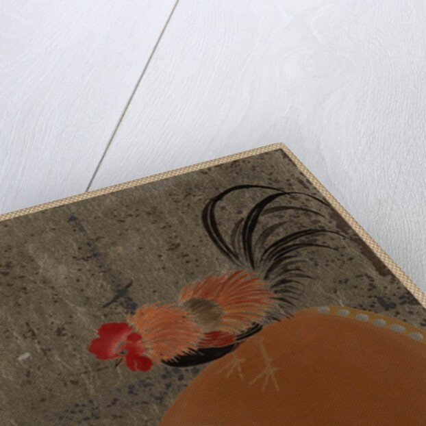 Cock on Drum, 1882 by Shibata Zeshin