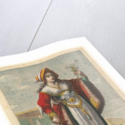 French Judith, an illustration from Pierre Le Moyne's 'La Gallerie des femmes fortes', 1647 by Abraham Bosse