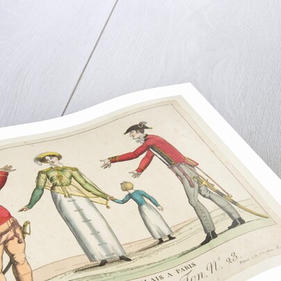 Recontre d'Anglais a Paris; Le Suprême Bon-Ton No. 23, ca. 1815 by Adrien Pierre François Godefroy the Younger