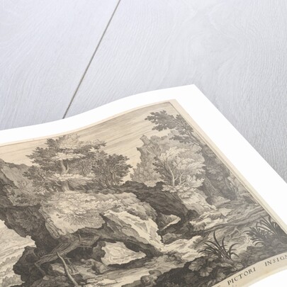 Rocky Landscape with St. Jerome by Aegidius Sadeler II