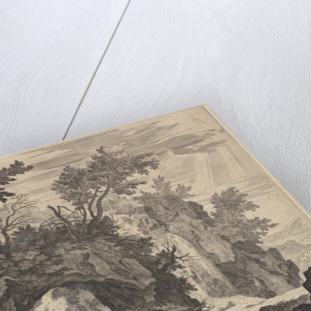 Rocky Landscape with the Stigmatisation of Saint Francis by Aegidius Sadeler II