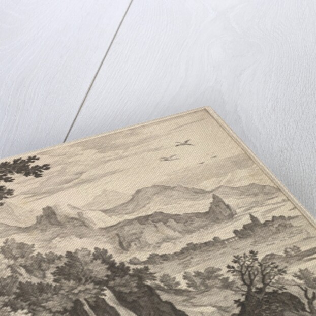 Mountainous Landscape with the Rest on the Flight into Egypt by Aegidius Sadeler II