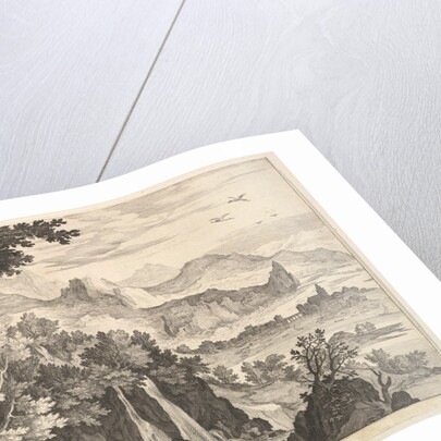 Mountainous Landscape with the Rest on the Flight into Egypt by Aegidius Sadeler II