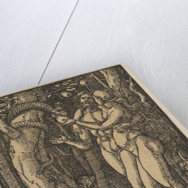 Adam and Eve, from the Small Passion, copy by Johann Mommard