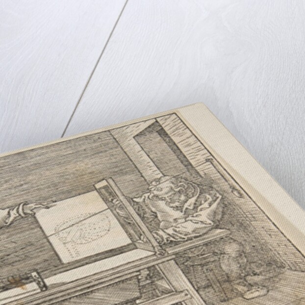 The Draughtsman of the Lute by Albrecht Dürer