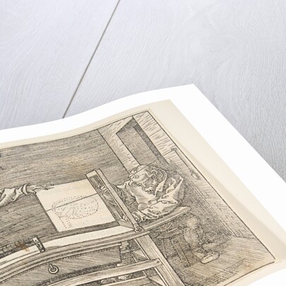 The Draughtsman of the Lute by Albrecht Dürer