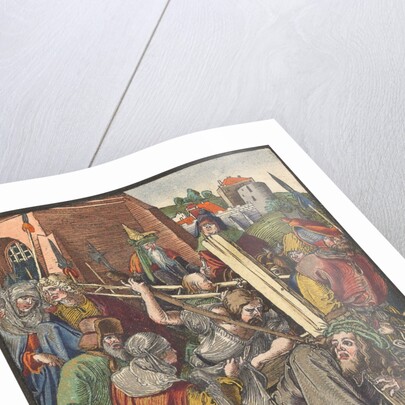 The Bearing of the Cross, from the Small Woodcut Passion by Albrecht Dürer