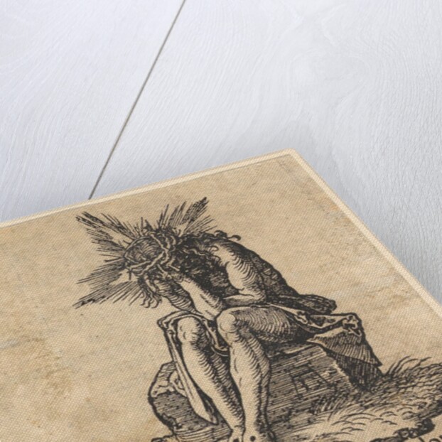 The Man of Sorrows Seated, title page of The Small Passion, ca. 1511 by Albrecht Dürer