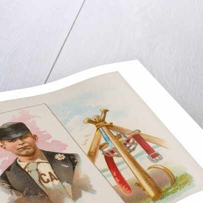 James Ryan, Center Fielder, Chicago, from World's Champions, Second Series for Allen…, 1888 by Allen & Ginter