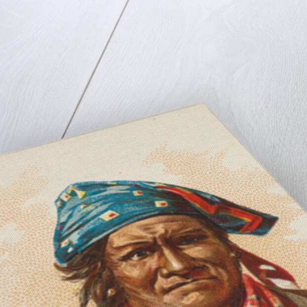 Geronimo, Apache, from the American Indian Chiefs series for Allen & Ginter Cigarette…, 1888 by Allen & Ginter