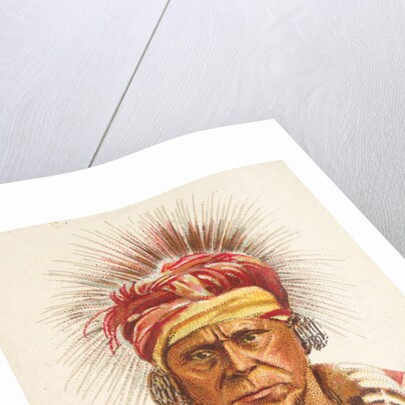 Keokuk, Sac and Fox, from the American Indian Chiefs series for Allen & Ginter Cigare…, 1888 by Allen & Ginter