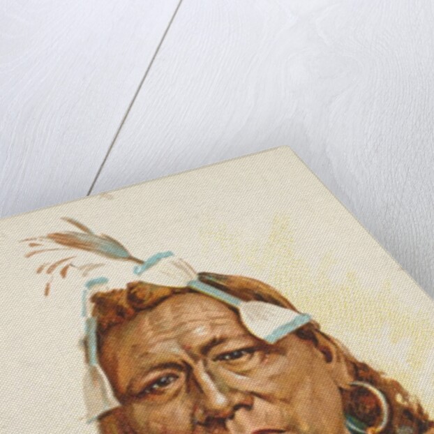 Iron Bull, Crow, from the American Indian Chiefs series for Allen & Ginter Cigarettes…, 1888 by Allen & Ginter