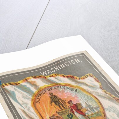 Washington, from the City Flags series for Allen & Ginter Cigarettes Brands, 1887 by Allen & Ginter