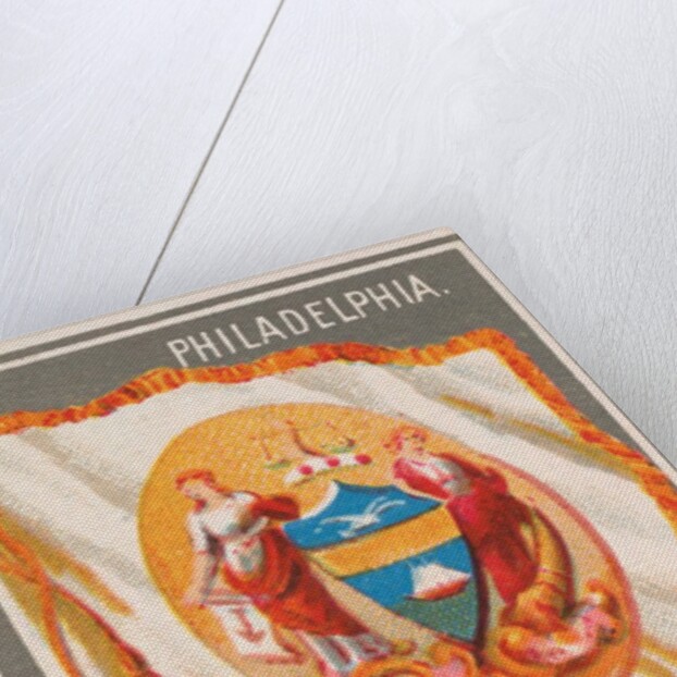 Philadelphia, from the City Flags series for Allen & Ginter Cigarettes Brands, 1887 by Allen & Ginter