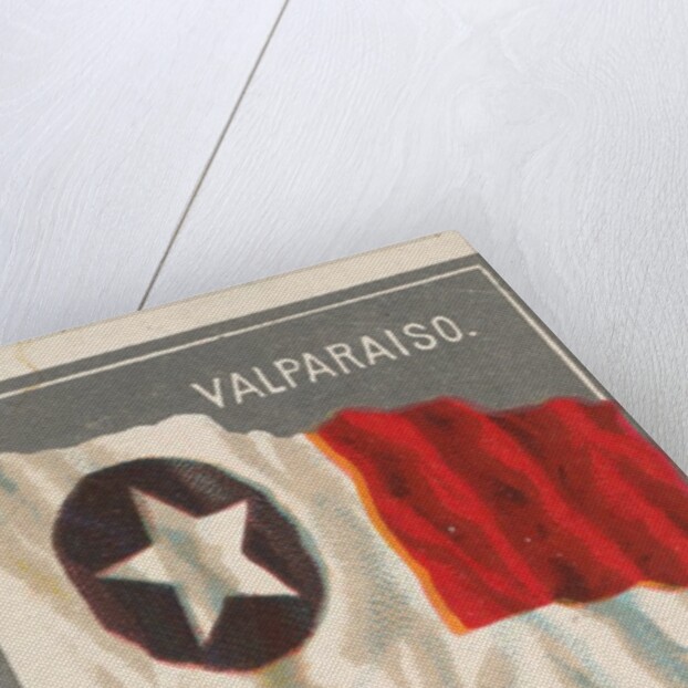 Valparaiso, from the City Flags series for Allen & Ginter Cigarettes Brands, 1887 by Allen & Ginter