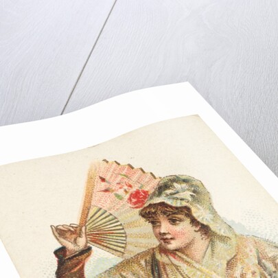 Plate 22, from the Fans of the Period series for Allen & Ginter Cigarettes Brands, 1889 by Allen & Ginter