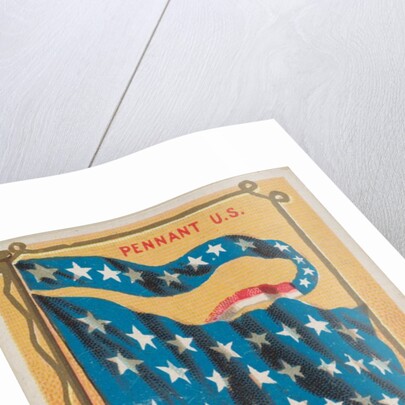 Pennant U.S., United States Jack, from Flags of All Nations, Series 1 for Allen & Gin…, 1887 by Allen & Ginter