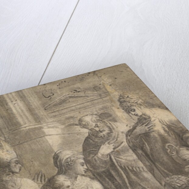 Various Saints Witnessing John the Baptist's Homage to the Infant Christ by Andrea Schiavone