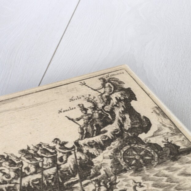 Plate 9: Argonauts Hicleus and Naucleus led in the float of Neptun by Unknown