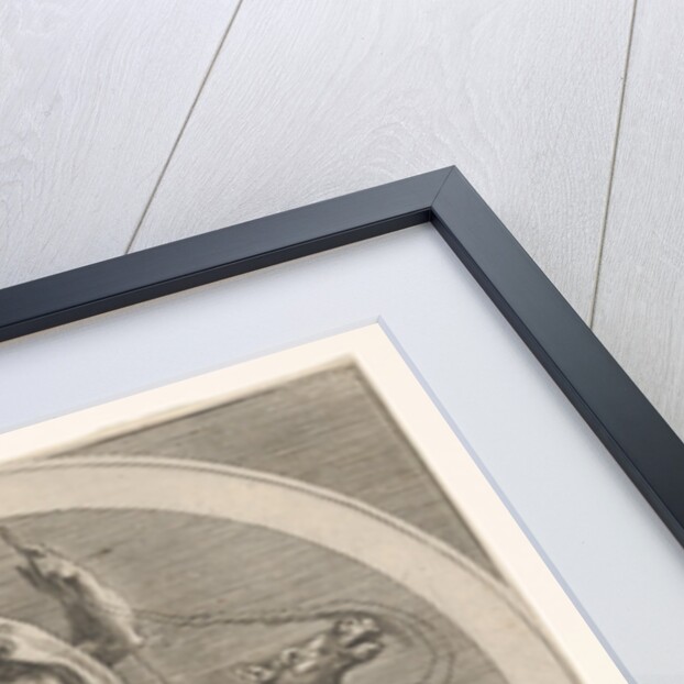 Neptune rising from the sea and bearing a staff, accompanied by two horse-headed …, ca. 1550-1600 by Unknown