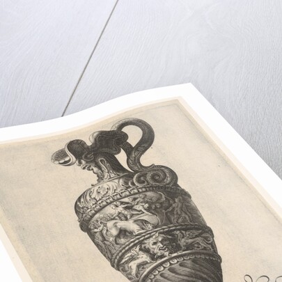 Vessel with grotesque masks, griffins, and a frieze populated by a bull and men in…, ca 1550-1600 by Unknown