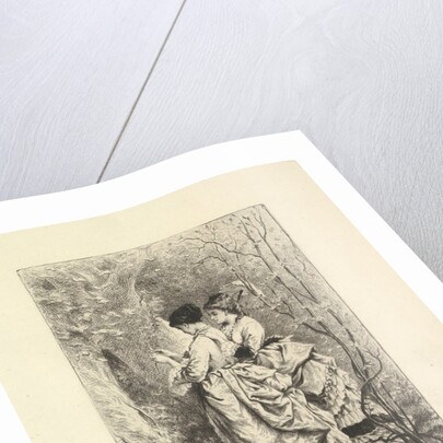 Two Young Ladies in a Garden, 1873-74 by Unknown
