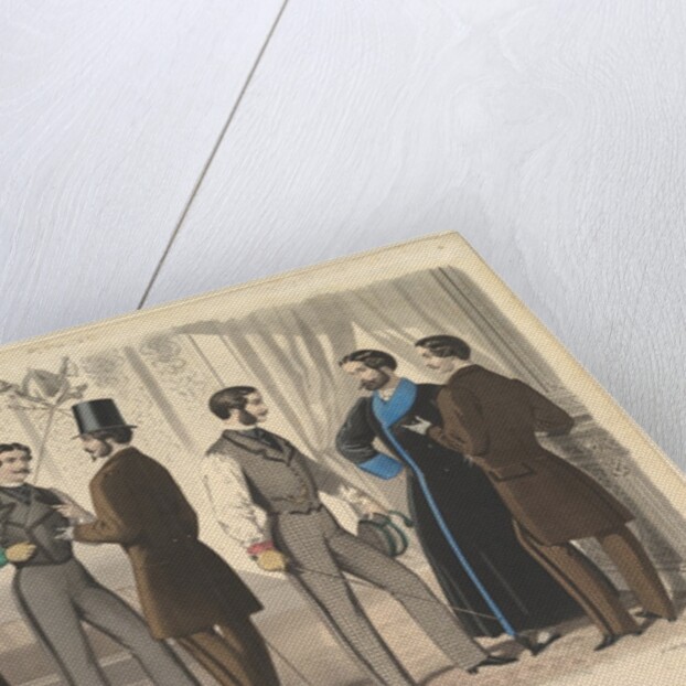 Le Progrès, for the Bulletin of Fashion, New York, No. 110, from Modes de Paris, February 1859 by Unknown