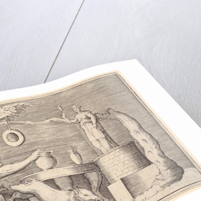 A Faun or Satyr Preparing a Pig for Sacrifice, published ca. 1599-1622 by Unknown