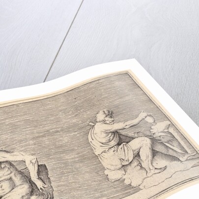 Man with Wing; Man with Vase and Dog, published ca. 1599-1622 by Unknown