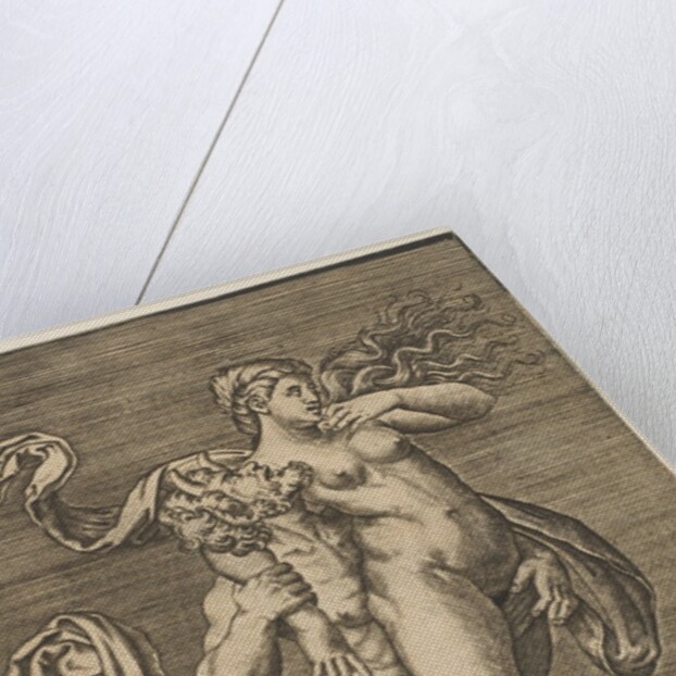 Satyr carrying a nymph restraining her right arm, ca. 1515-1600 by Unknown