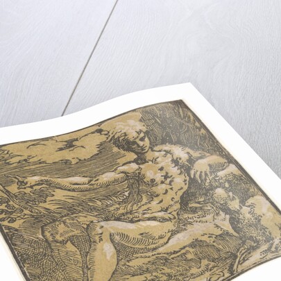 Saint John the Baptist in the desert, a lamb by his side, ca. 1527-30 by Antonio da Trento