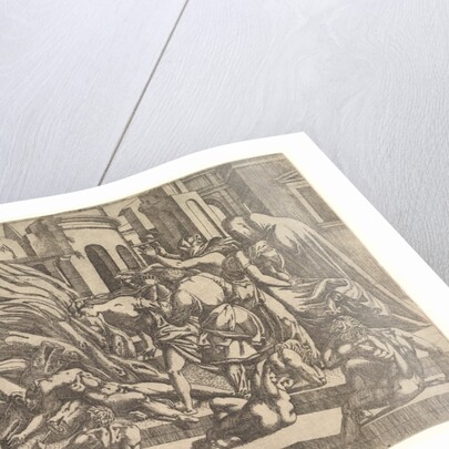 Burning of a corpse, ca. 1543 by Antonio Fantuzzi