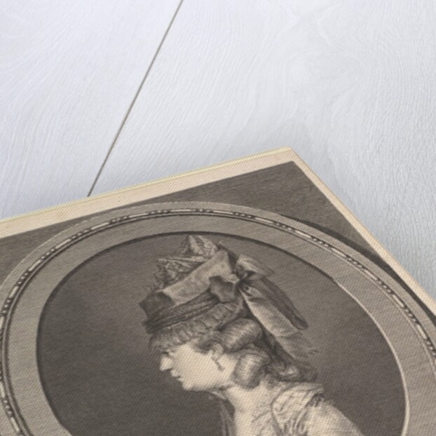 Portrait of Adrienne-Sophie Marquise de ***, 1779 by Augustin de Saint-Aubin