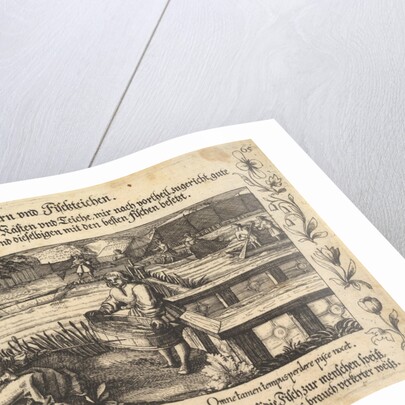 Von Weihern und Fischteichen, illustration from Petrarch, Glück und Unglück Spiegel, figur…, 1652 by Balthasar Schwan