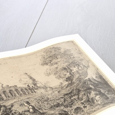 Corsica seated before satyrs on the bank of a river, from a pair of plates for Battista Gu…, 1640 by Bartholomeus Breenbergh