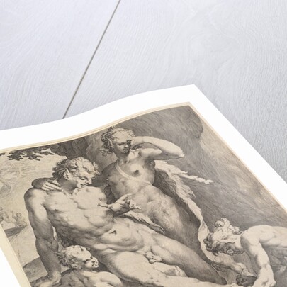 Oreads Removing a Thorn from a Satyr's Foot, 1590 by Bartholomeus Spranger/Jan Muller