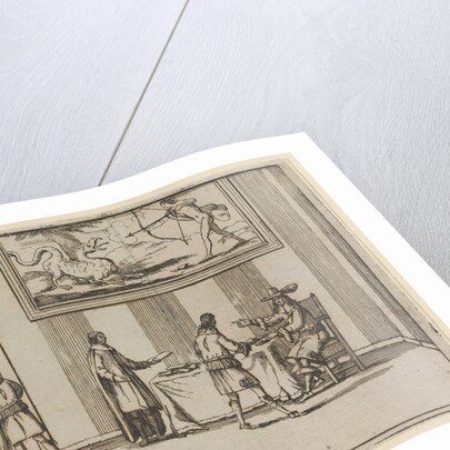 Francesco I d'Este Instructing for Alms to be Given to the Poor, from L'Idea di un Princip…, 1659 by Bartolomeo Fenice
