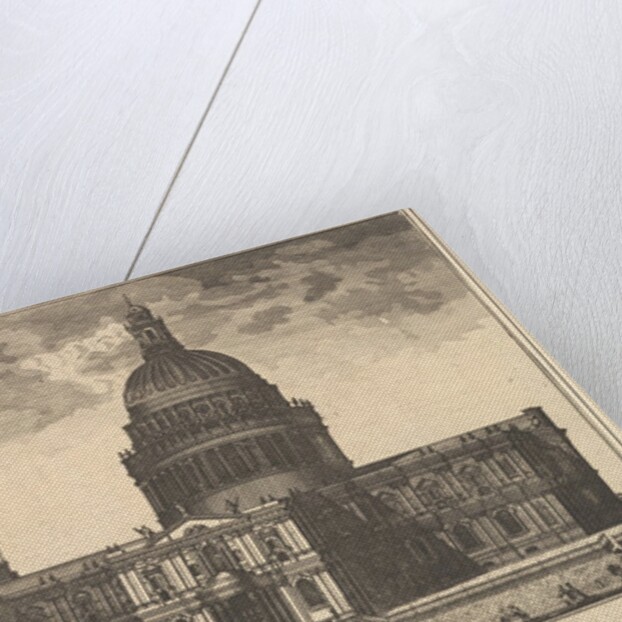 The South East Prospect of the Cathedral Church of St. Paul, London, 1720-30 by Benjamin Cole