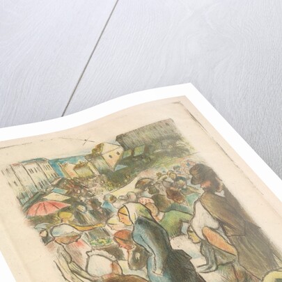 The Market at Gisors: Rue Cappeville, 1894-95 by Camille Pissarro