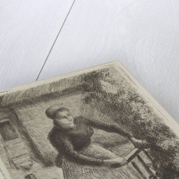 Woman at the Gate, 1889 by Camille Pissarro