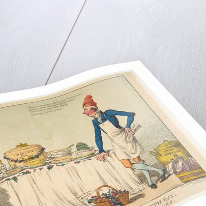 John Bull Viewing Billy's Preparations for his Birth-day, May 18, 1802 by Charles Williams