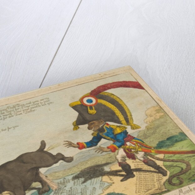 The Bone of Contention or the English Bull Dog and the Corsican Monkey, June 14, 1803 by Charles Williams