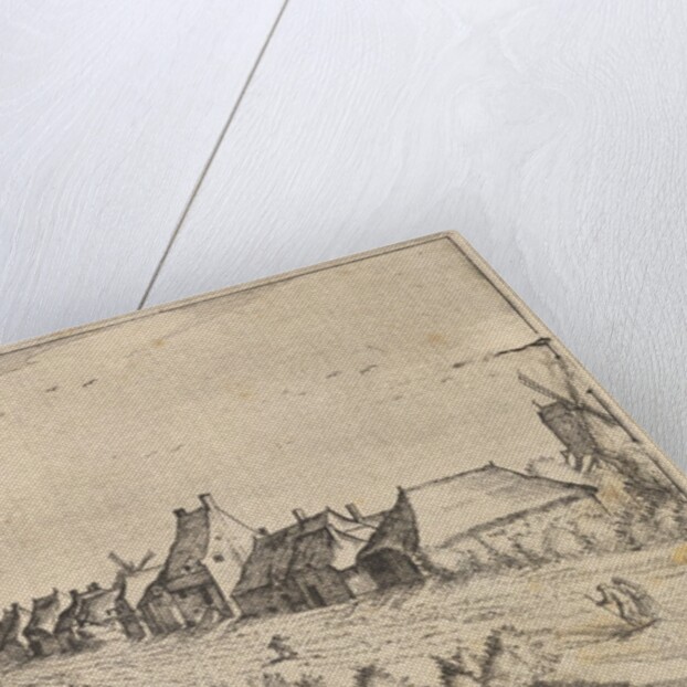 Fields and a Road,plate 8 from Regiunculae et Villae Aliquot Ducatus Brabantiae, ca. 1610 by Claes Jansz Visscher